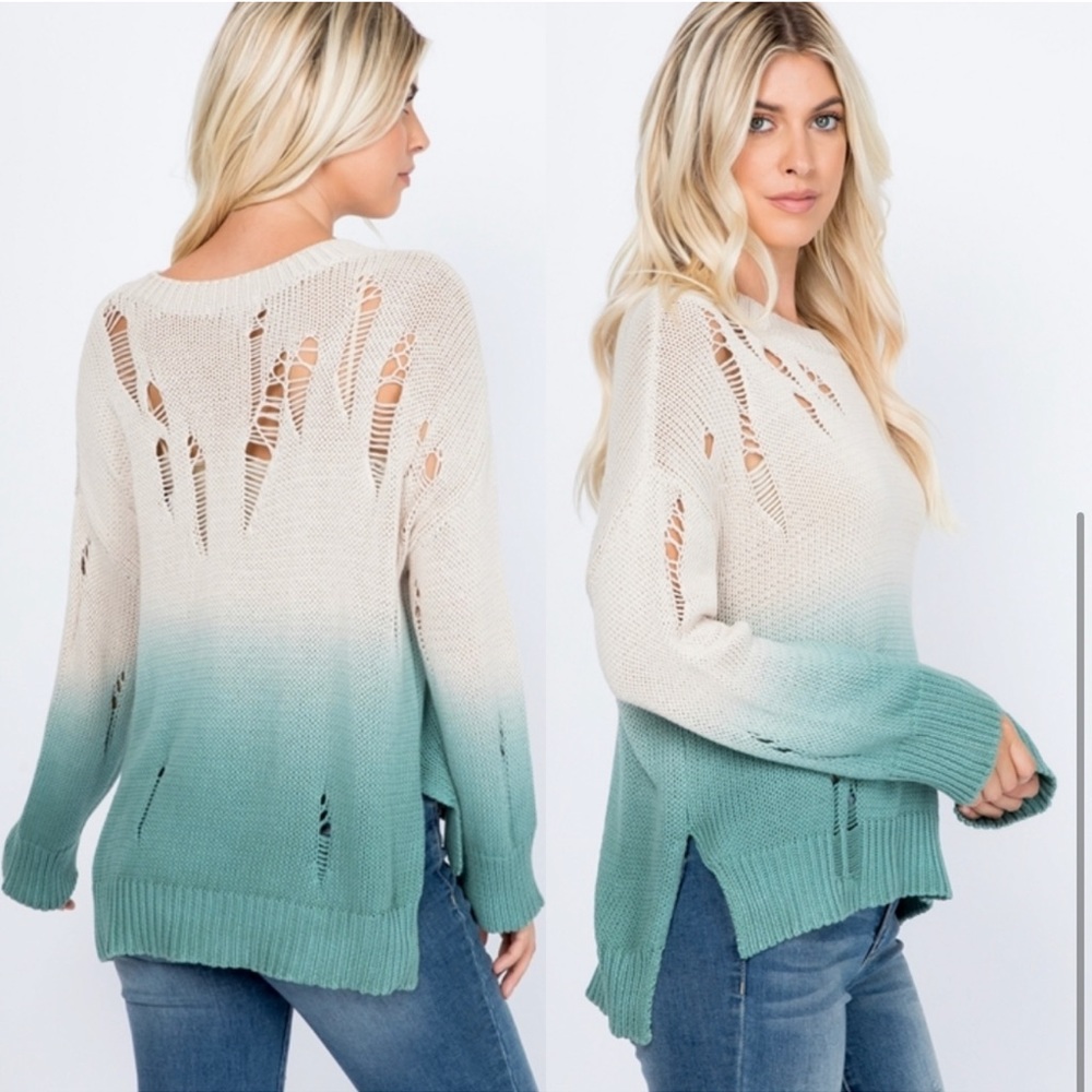 ❤️Distressed Ombré Sweater 5 for $10 Deal! - Picture 2 of 5